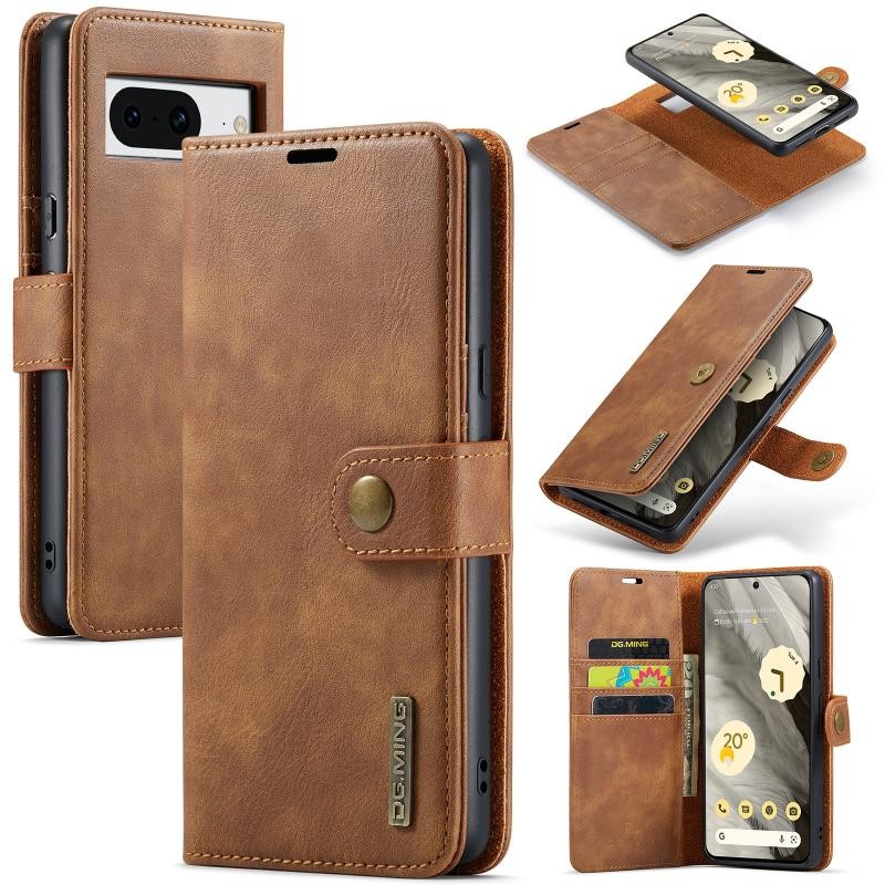 Google Pixel 8 5G DG.MING Αποσπώμενη Θήκη Πορτοφόλι Brown