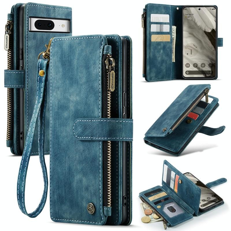 Google Pixel 8 5G CaseMe C30 Multifunctional Θήκη Πορτοφόλι Blue