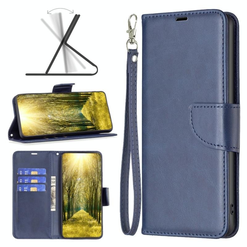 Xiaomi Redmi Note 13 Pro 5G/Poco X6 5G Lambskin Texture Θήκη Πορτοφόλι Blue