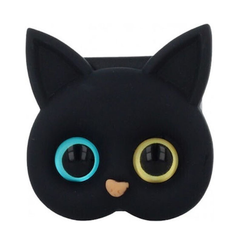 OEM  Cat Δαχτυλίδι Βάση Γραφείου για Κινητό Με καθρέφτη Black