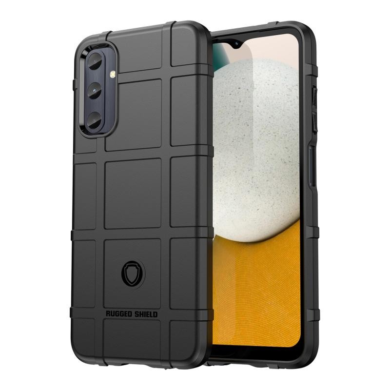 Samsung Galaxy A05s Grid Design Σκληρή Θήκη Σιλικόνης Black