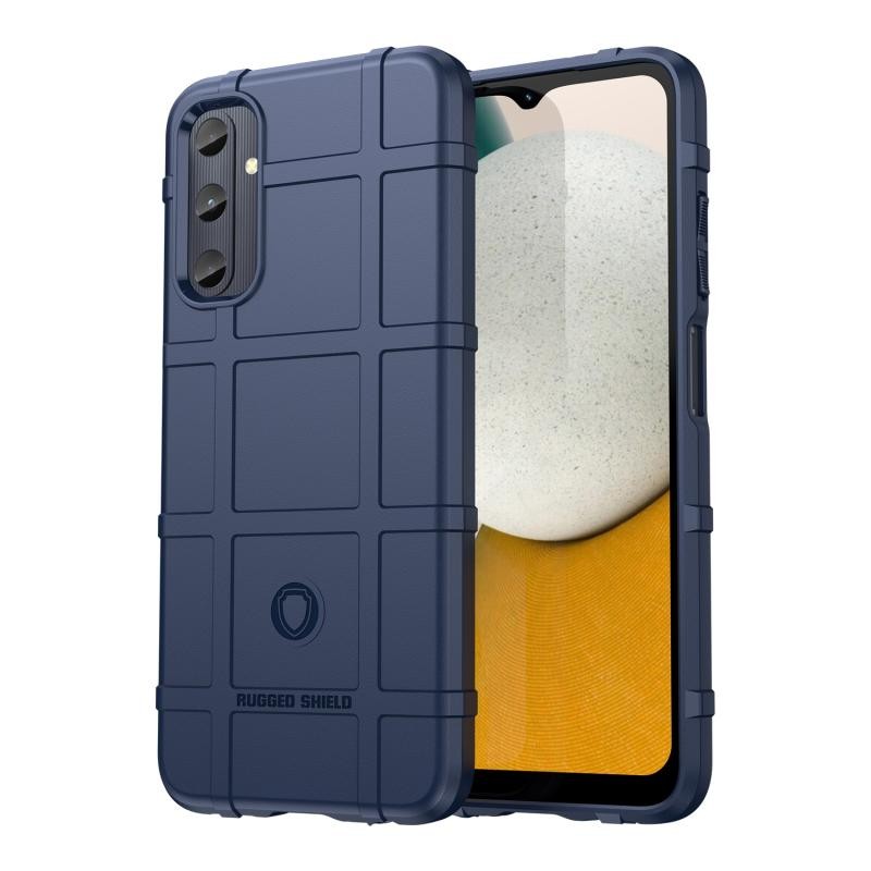 Samsung Galaxy A05s Grid Design Σκληρή Θήκη Σιλικόνης Blue