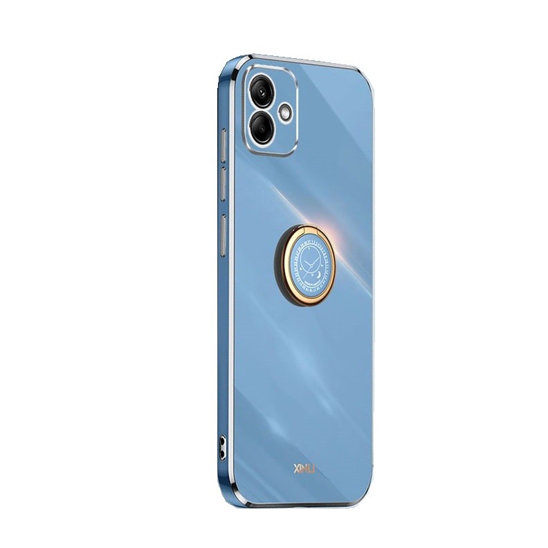 Samsung Galaxy A05 XINLI Straight Θήκη Σιλικόνης με Δαχτυλίδι Celestial Blue