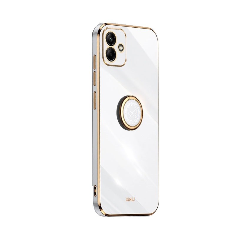 Samsung Galaxy A05 XINLI Straight Θήκη Σιλικόνης με Δαχτυλίδι White