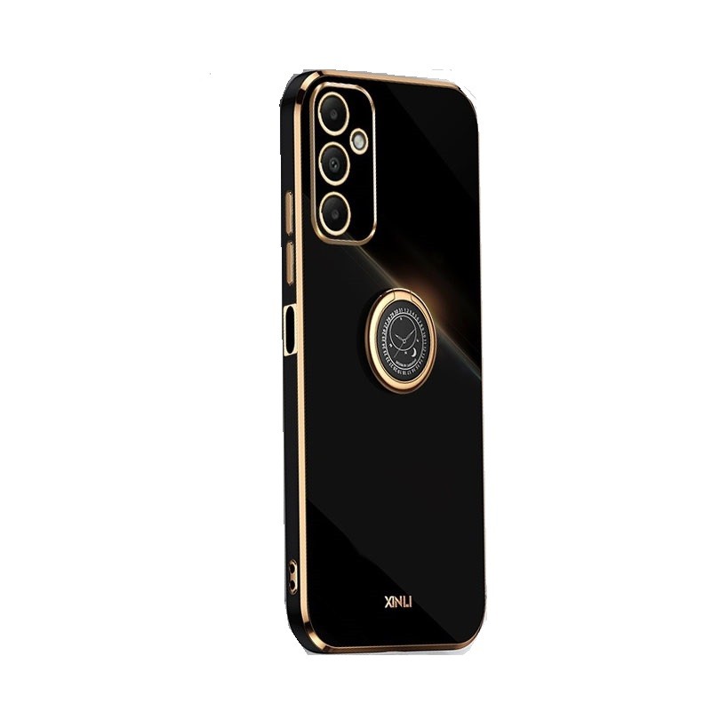 Samsung Galaxy A05s XINLI Straight Θήκη Σιλικόνης με Δαχτυλίδι Black