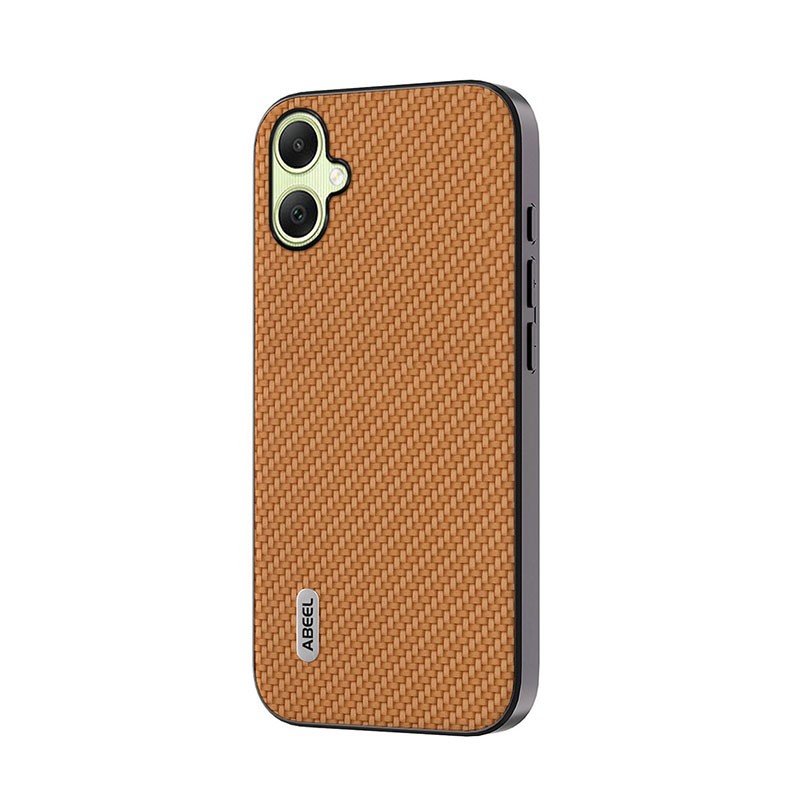 Samsung Galaxy A05 Carbon Fiber Θήκη Σιλικόνης Light Brown