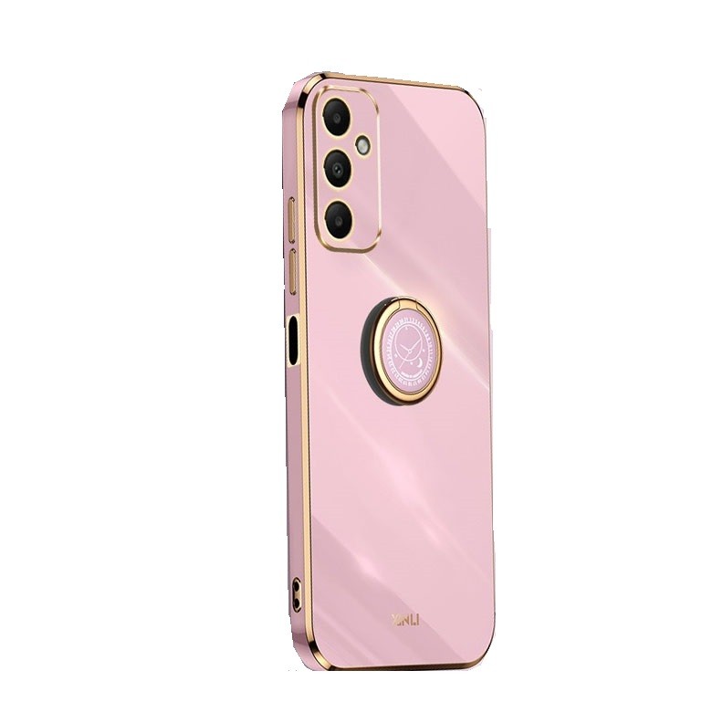 Samsung Galaxy A05s XINLI Straight Θήκη Σιλικόνης με Δαχτυλίδι Cherry Purple