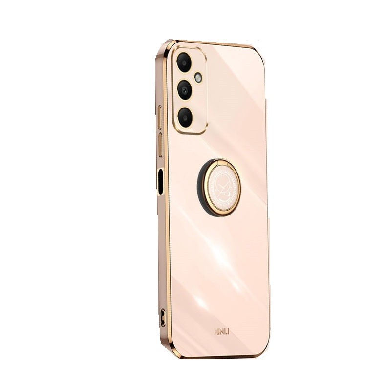 Samsung Galaxy A05s XINLI Straight Θήκη Σιλικόνης με Δαχτυλίδι Pink