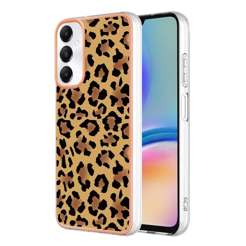 Samsung Galaxy A05s Electroplating Θήκη Σιλικόνης Leopard Print