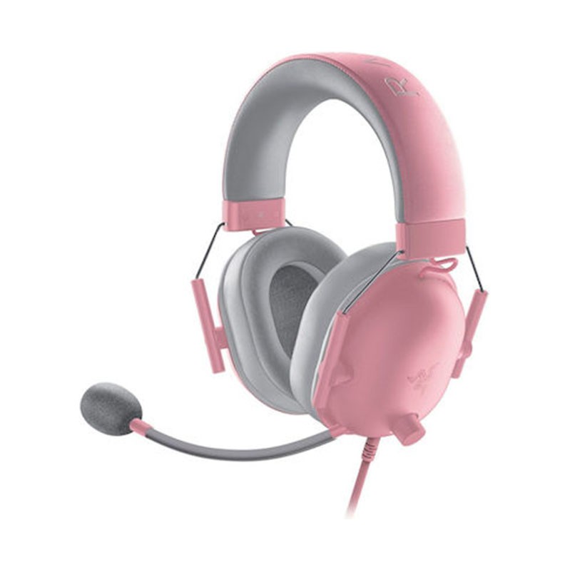 Razer BlackShark V2 X Over Ear Gaming Headset με σύνδεση 3.5mm Pink