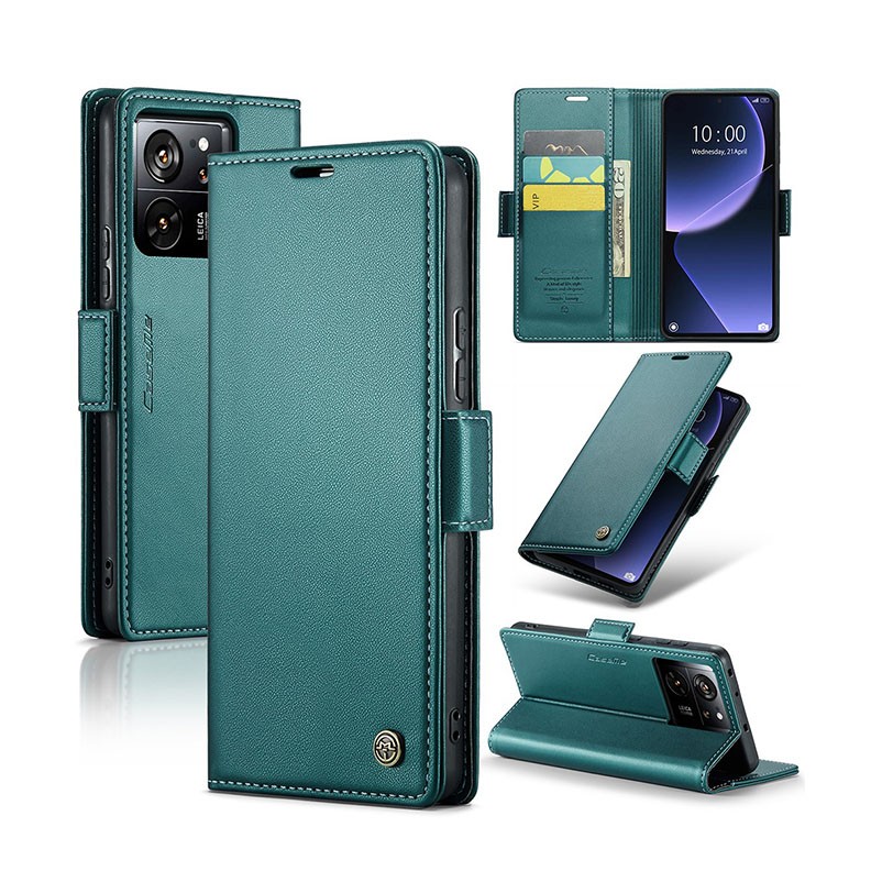 Xiaomi 13T / 13T Pro CaseMe 023 Luminus Θήκη Πορτοφόλι Green