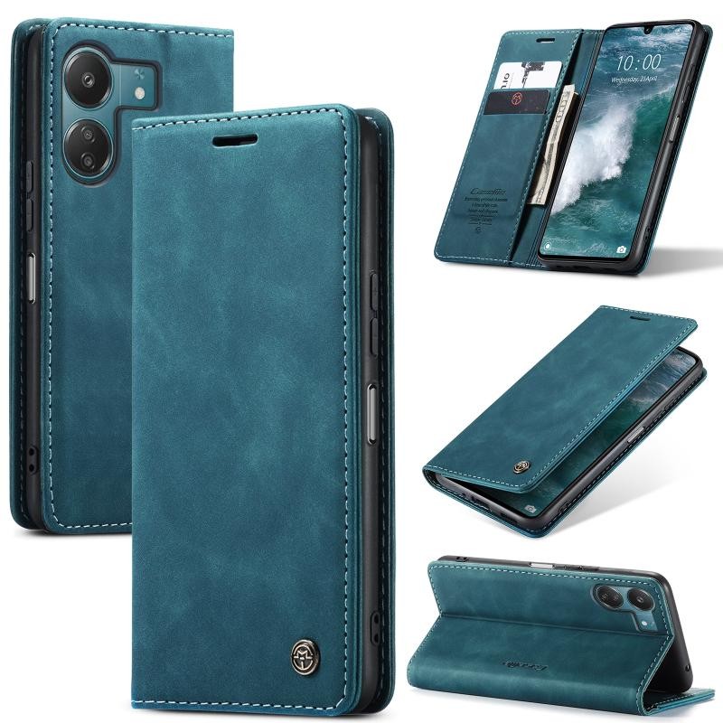 Xiaomi Redmi 13C/Poco C65 CaseMe 013 Retro Θήκη Βιβλίο Blue Green