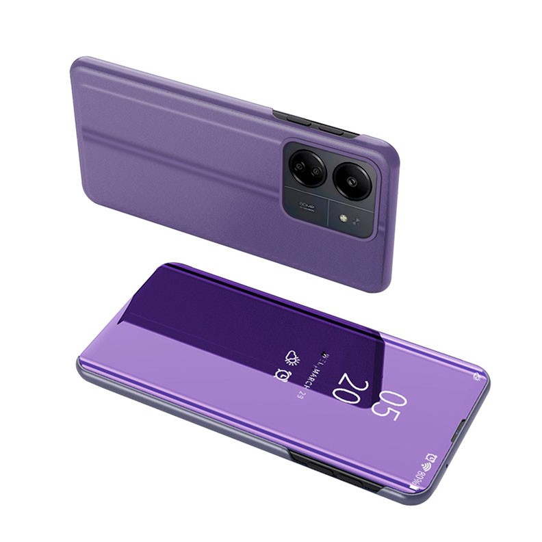 Xiaomi Redmi 13C/Poco C65 Clear View Θήκη Βιβλίο Purple