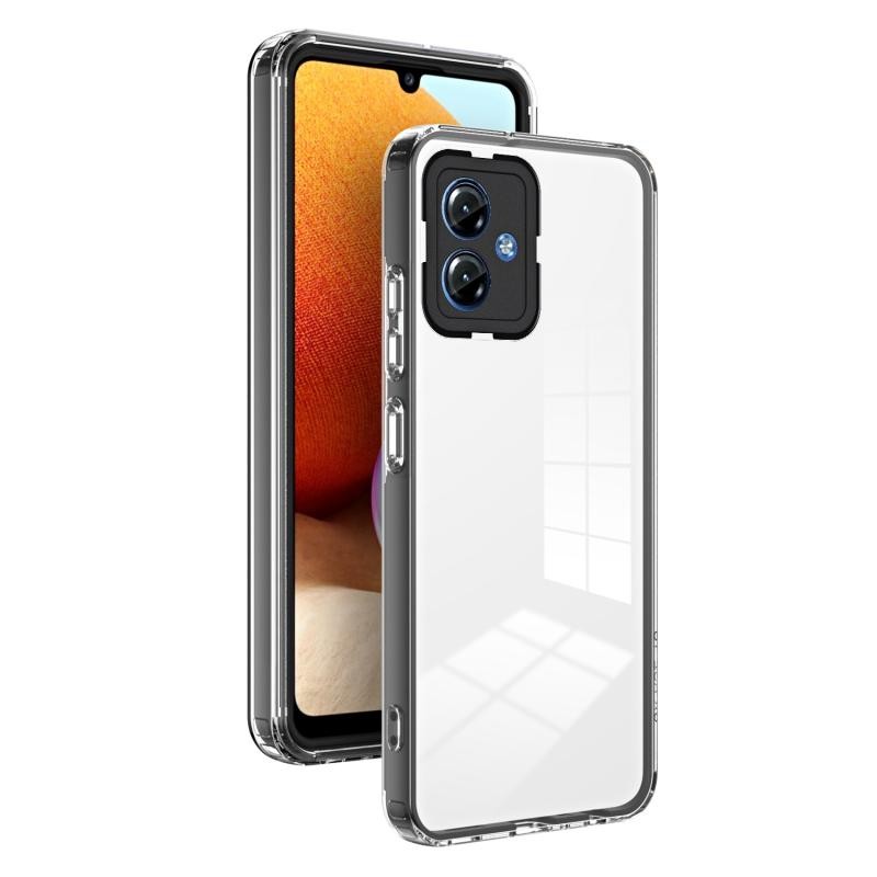 Motorola Moto G14 Color Frame Διάφανη Θήκη Σιλικόνης Black
