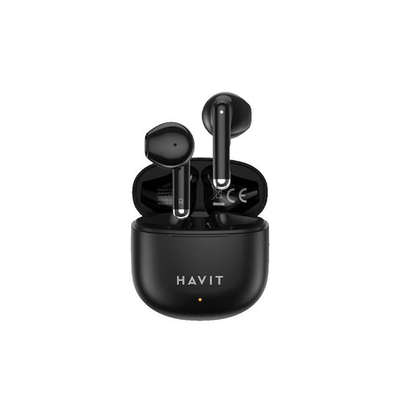 Havit TW976 Bluetooth Handsfree Ακουστικά με Θήκη Φόρτισης Black