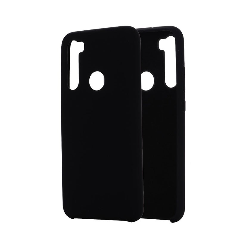 Xiaomi Redmi Note 8 Liquid Θήκη Σιλικόνης Black