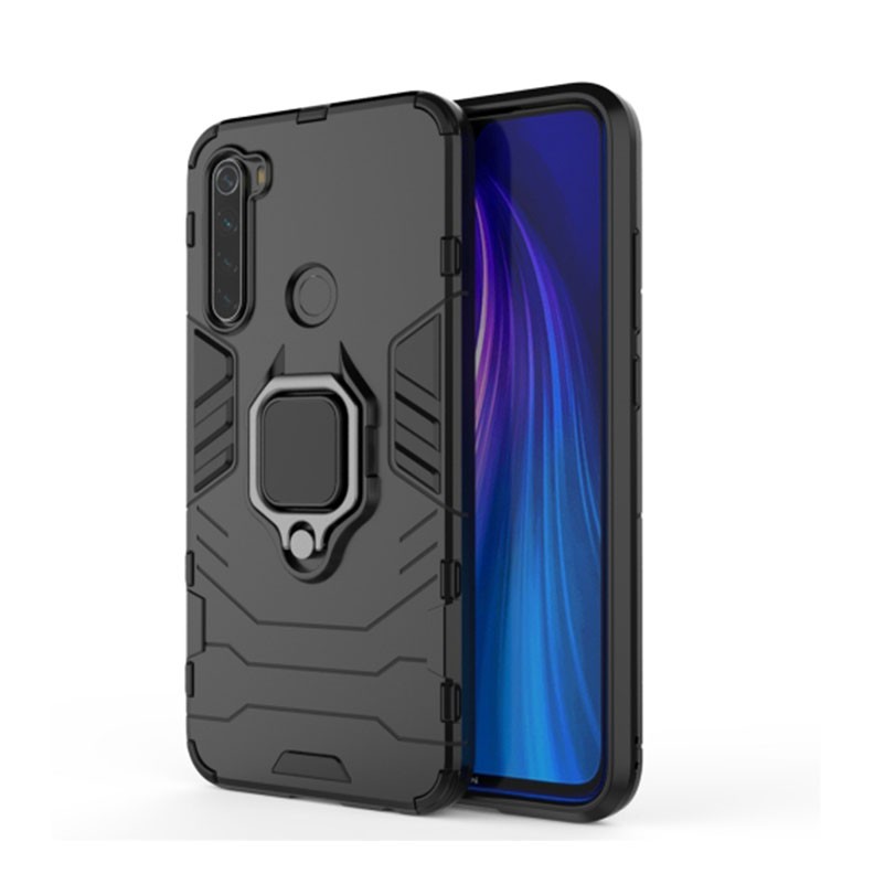 Xiaomi Redmi Note 8 Magnetic Ring Σκληρή Θήκη με Δαχτυλίδι Black