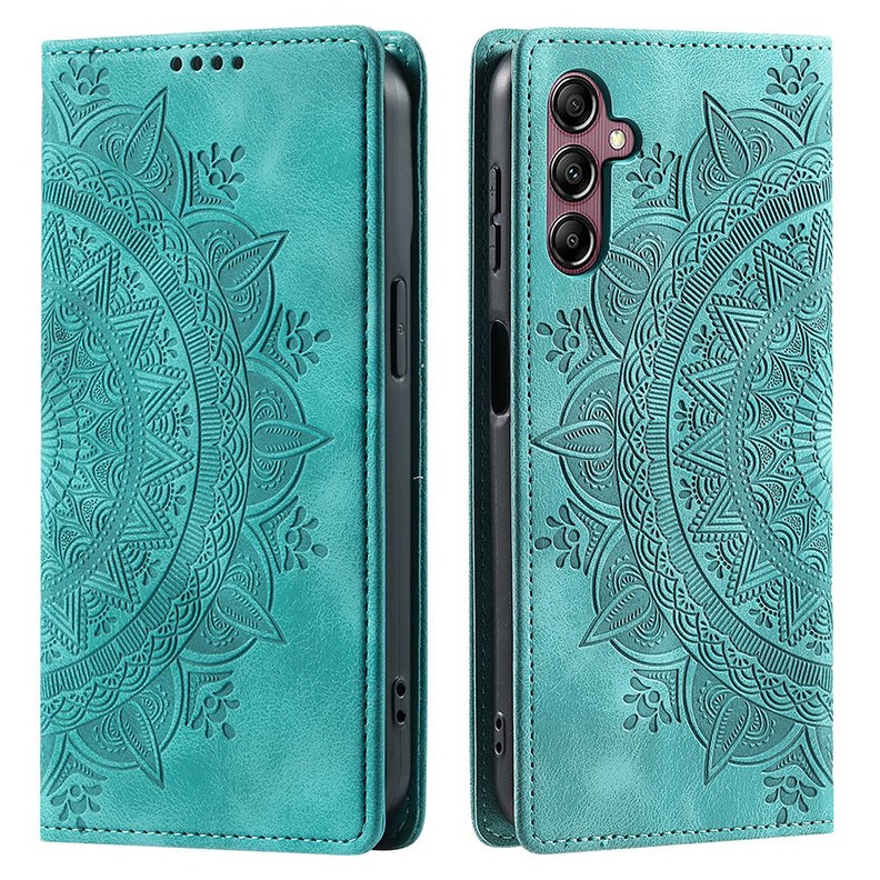 Samsung Galaxy A05s Mandala Flower Θήκη Βιβλίο Mint Green