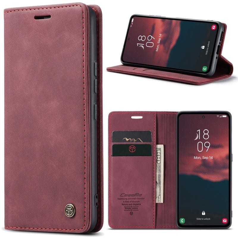 Samsung Galaxy A54 5G CaseMe 013 Retro Θήκη Βιβλίο Wine Red