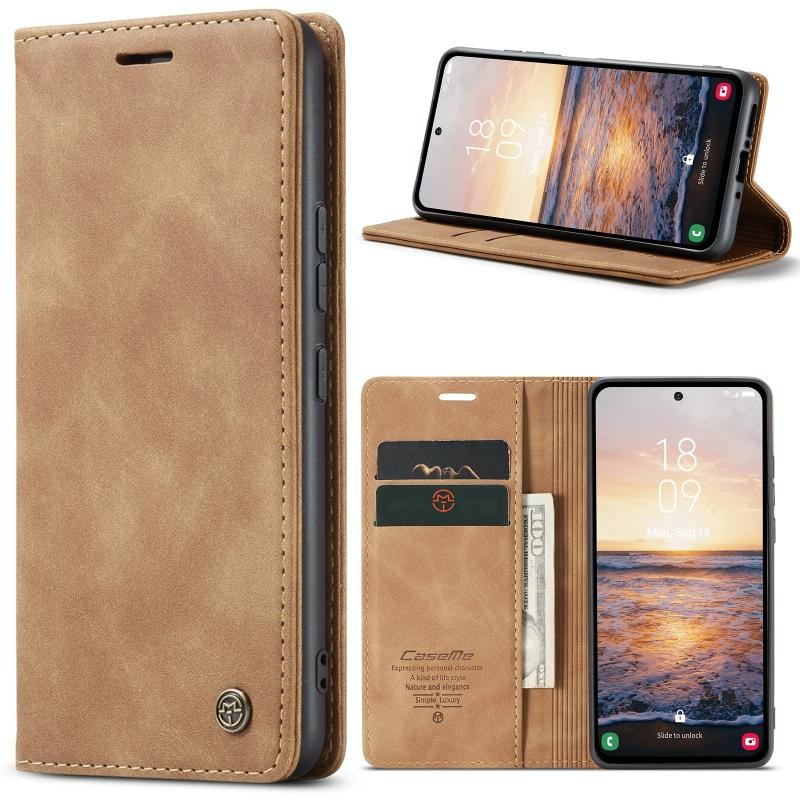 Samsung Galaxy A54 5G CaseMe 013 Retro Θήκη Βιβλίο Brown