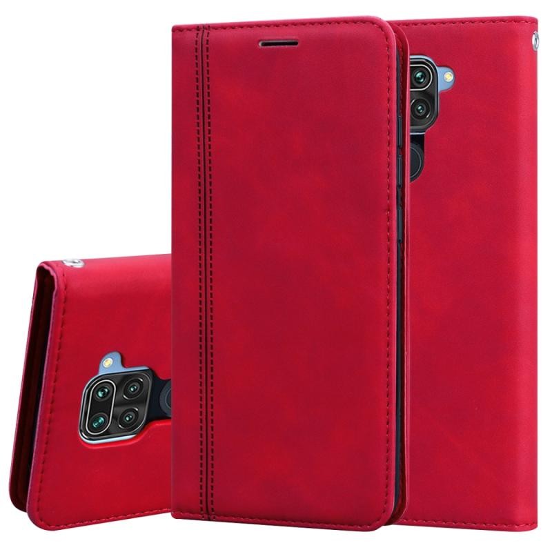 Xiaomi Redmi Note 9 Frosted Business Magnetic Θήκη Βιβλίο Red