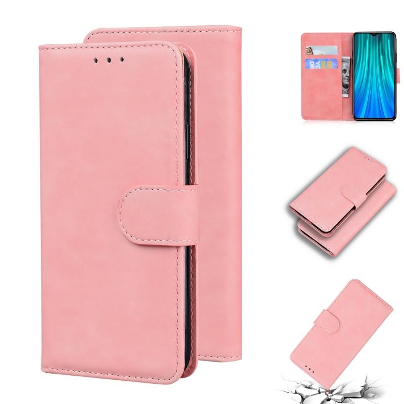 Xiaomi Redmi Note 8 Pro Skin Feel Θήκη Πορτοφόλι Pink