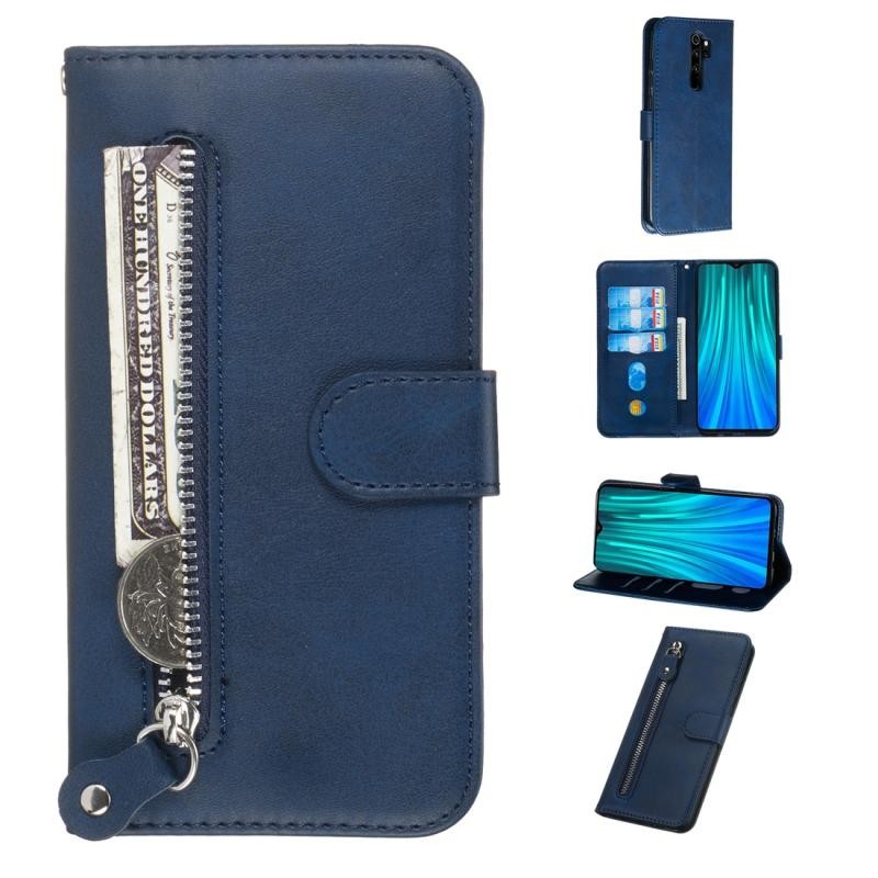 Xiaomi Redmi Note 8 Pro Zipper Θήκη Πορτοφόλι Blue