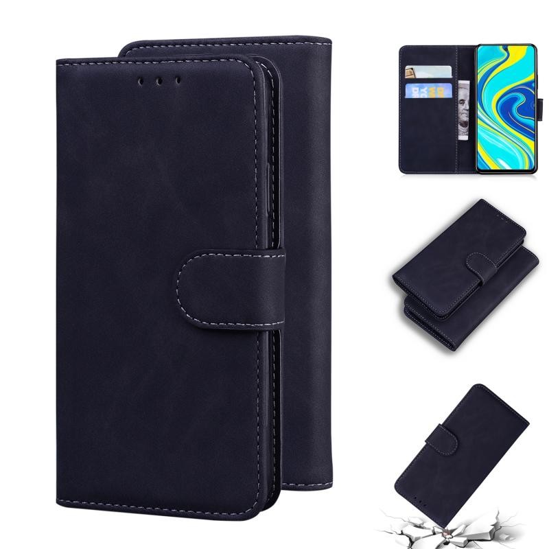 Xiaomi Redmi Note 9S / 9 Pro Skin Feel Magnetic Θήκη Πορτοφόλι Black