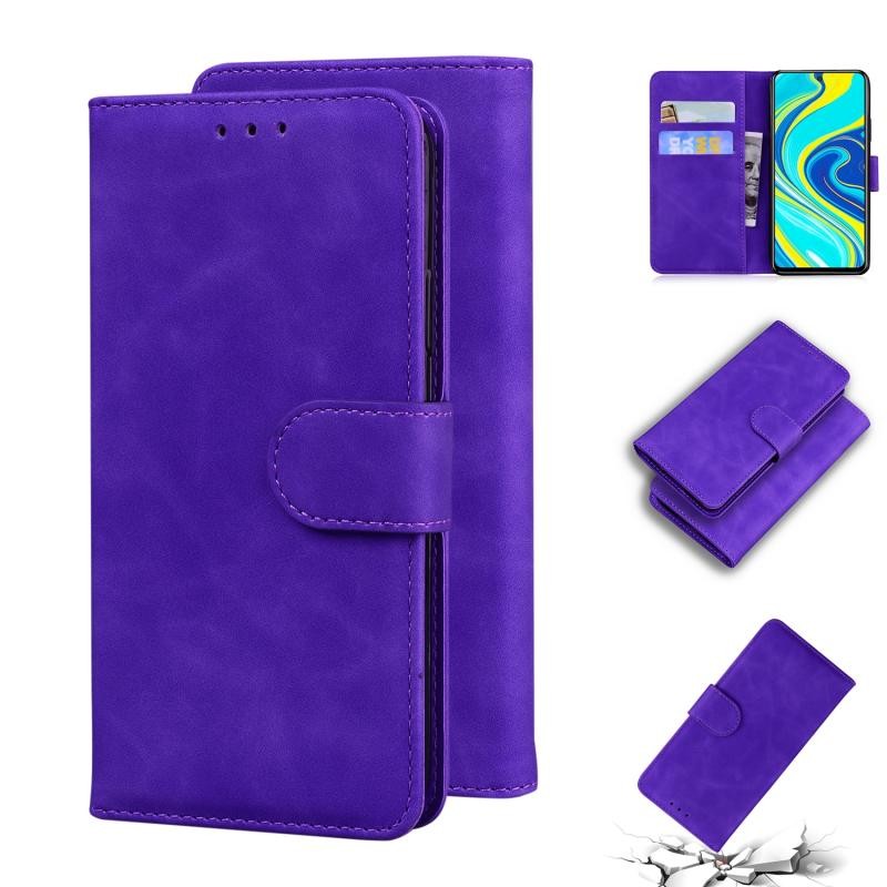 Xiaomi Redmi Note 9S / 9 Pro Skin Feel Magnetic Θήκη Πορτοφόλι Purple