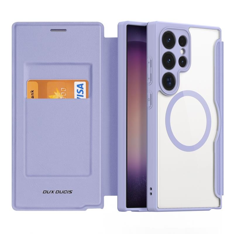 Samsung Galaxy S24 Ultra 5G DUX DUCIS Skin X Pro Series Magsafe Θήκη Βιβλίο Purple