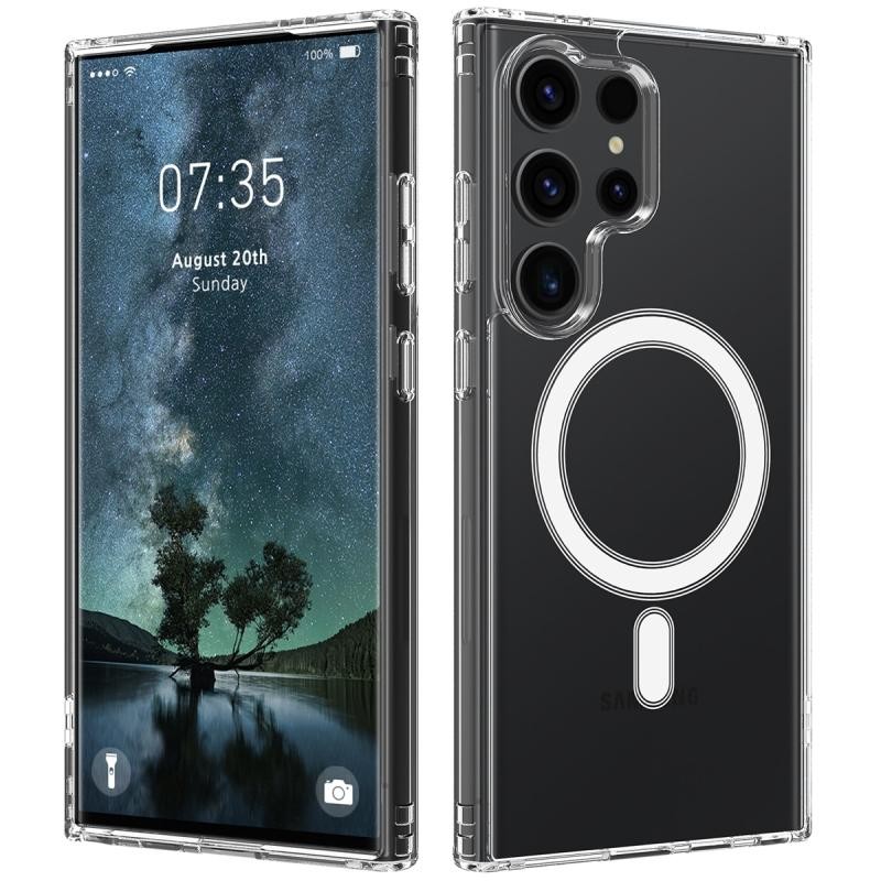 Samsung Galaxy S24 Ultra 5G MagSafe Acrylic Θήκη Σιλικόνης Transparent