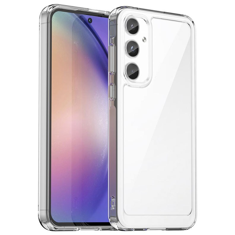 Samsung Galaxy A55 5G Clear Acrylic Σκληρή Θήκη Σιλικόνης Transparent