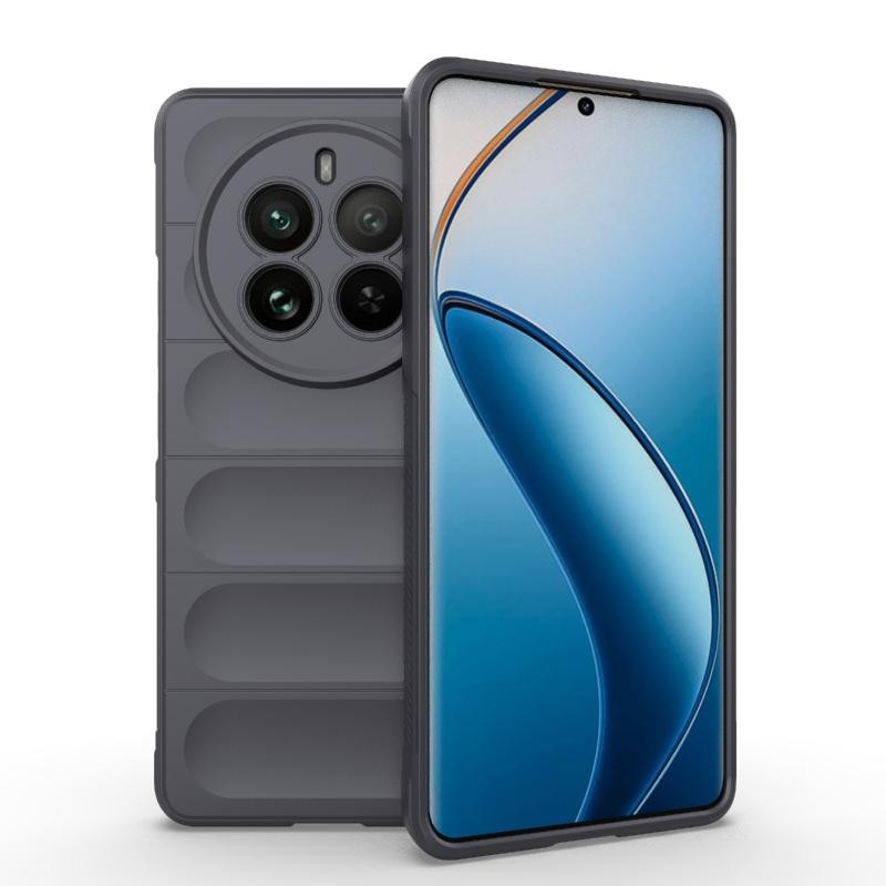 Realme 12 Pro 5G / 12 Pro Plus 5G Magic Shield Θήκη Σιλικόνης Dark Grey