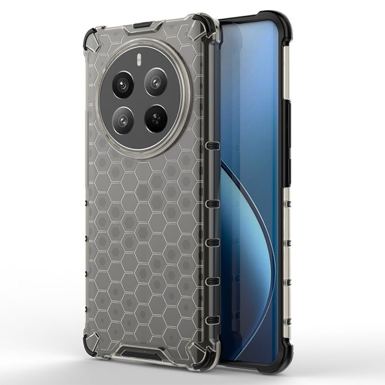 Realme 12 Pro 5G / 12 Pro Plus 5G Honeycomb Σκληρή Θήκη Black