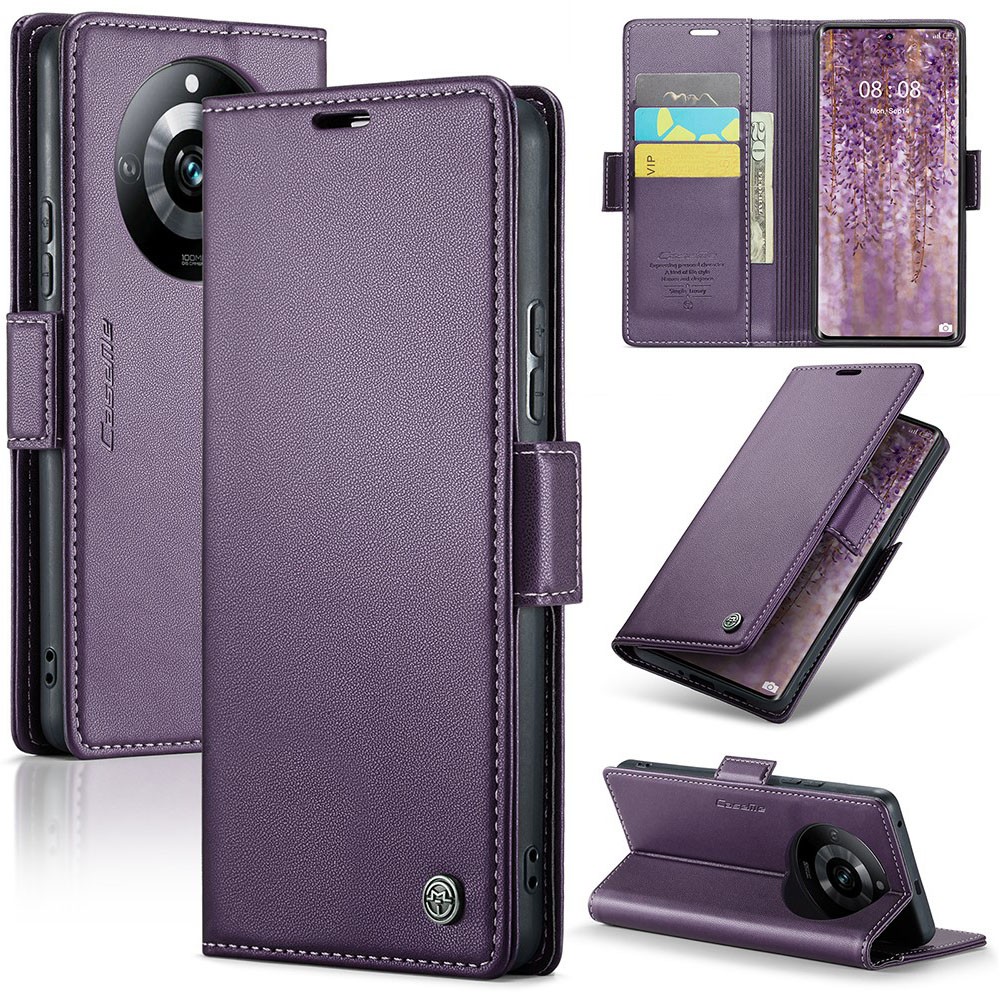 Realme 11 Pro 5G / 11 Pro Plus 5G CaseMe 023 Luminus Θήκη Πορτοφόλι Purple