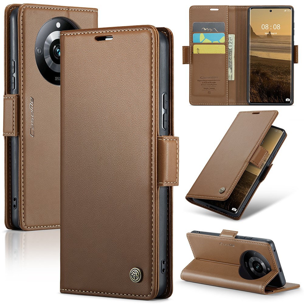 Realme 11 Pro 5G / 11 Pro Plus 5G CaseMe 023 Luminus Θήκη Πορτοφόλι Brown