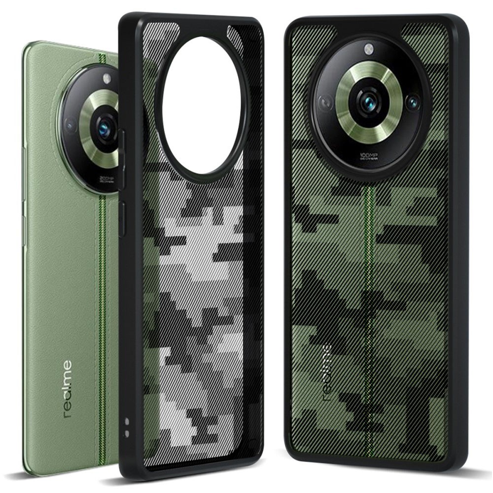 Realme 11 Pro 5G / 11 Pro Plus 5G Color Frame Θήκη Σιλικόνης Grid Camouflage