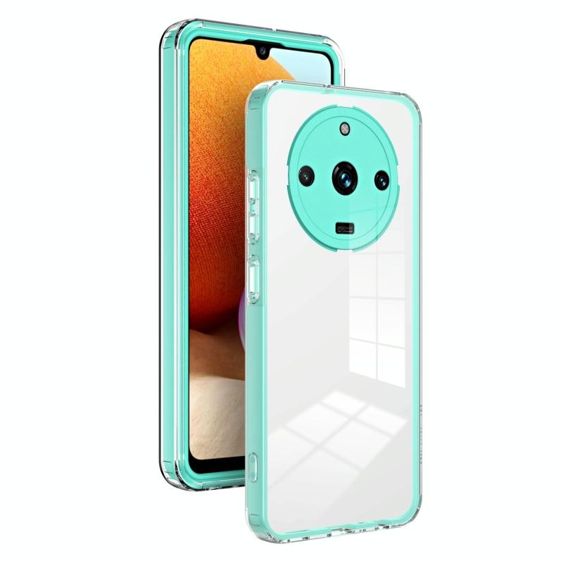 Realme 11 Pro 5G / 11 Pro Plus 5G Color Frame Διάφανη Θήκη Σιλικόνης Light Green