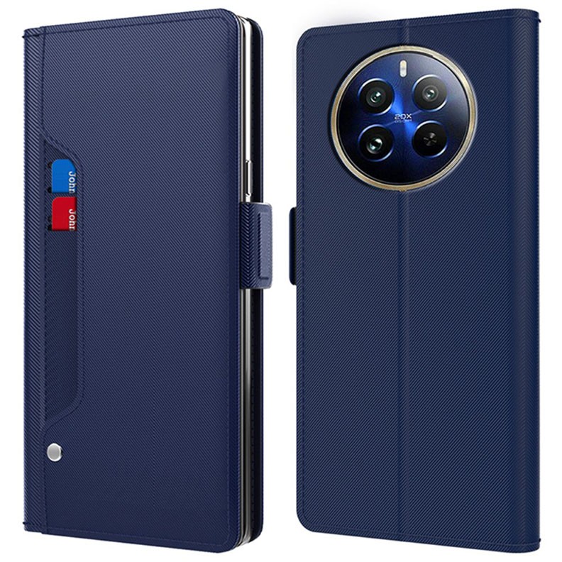 Realme 12 Pro 5G / 12 Pro Plus 5G Mirror Function Θήκη Πορτοφόλι Blue