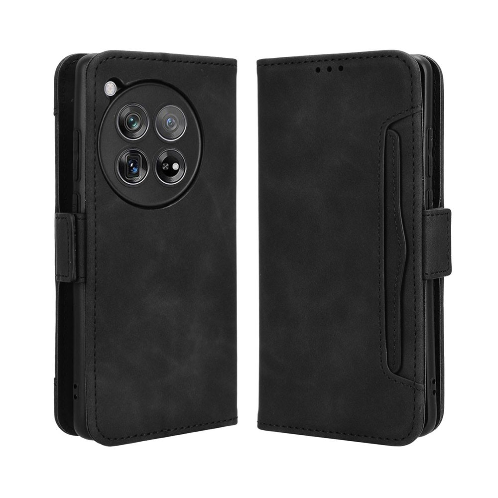 OnePlus 12 5G Multiple Cards Θήκη Πορτοφόλι Black