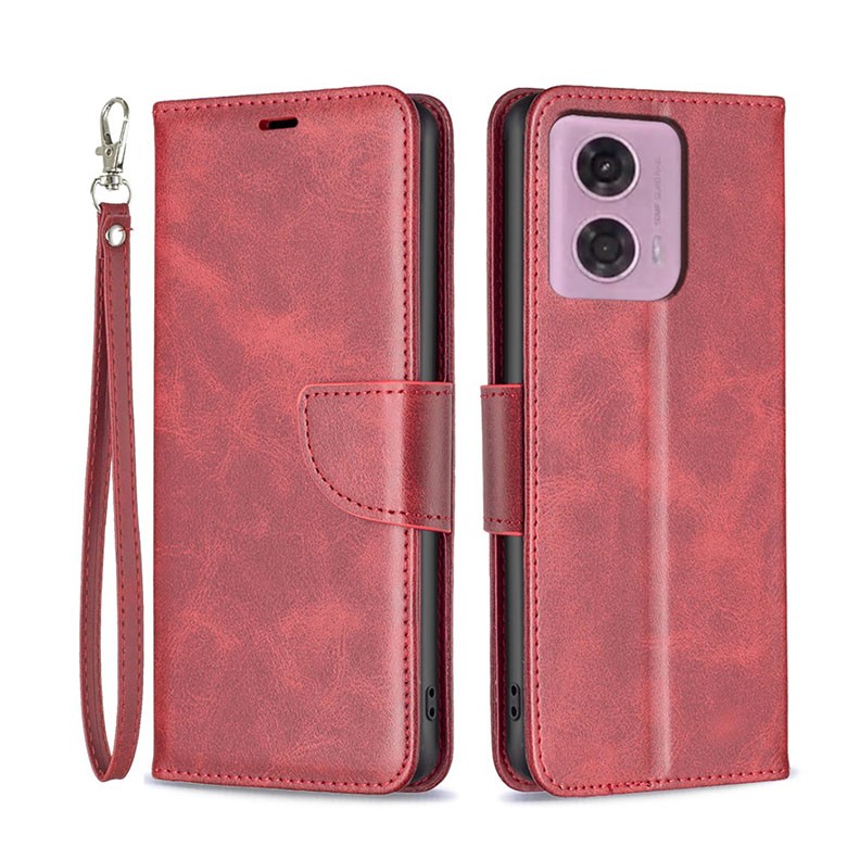 Motorola Moto G24 / G04 Light Θήκη Πορτοφόλι Red