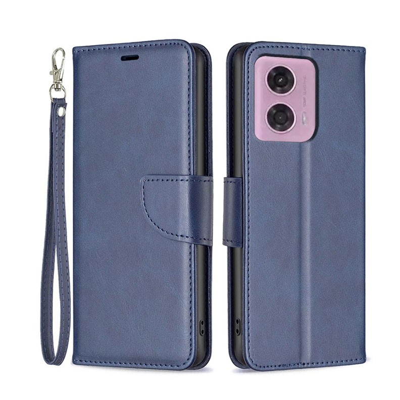 Motorola Moto G24 / G04 Light Θήκη Πορτοφόλι Blue