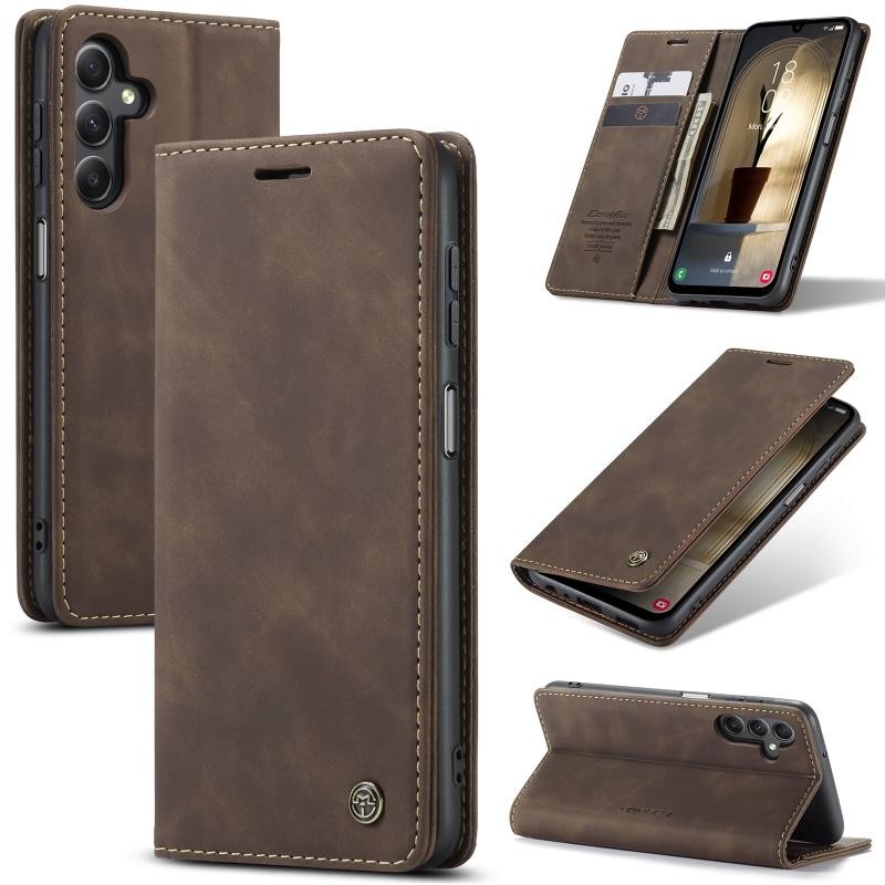 Samsung Galaxy A25 5G CaseMe 013 Retro Θήκη Βιβλίο Coffee