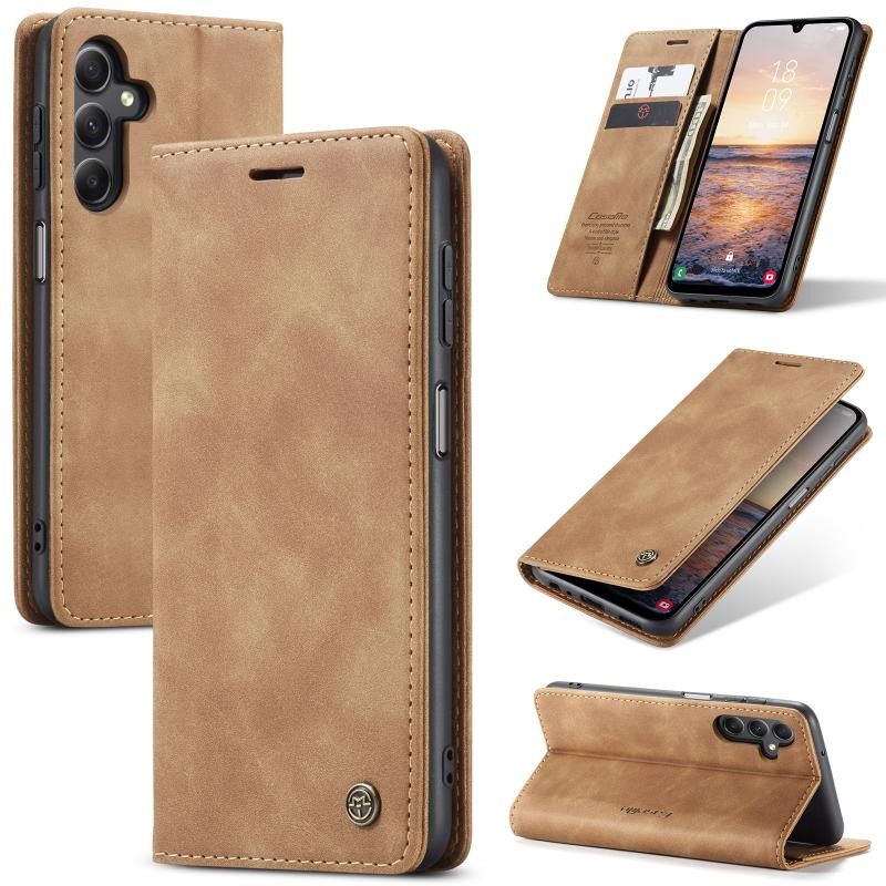 Samsung Galaxy A25 5G CaseMe 013 Retro Θήκη Βιβλίο Brown