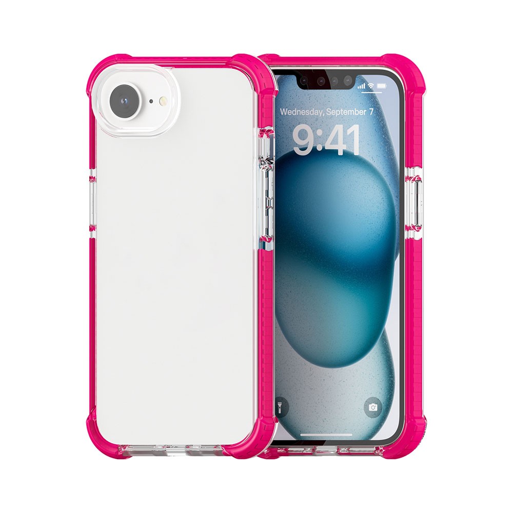 Apple iPhone 16e Acrylic Διάφανη Σκληρή Θήκη Pink