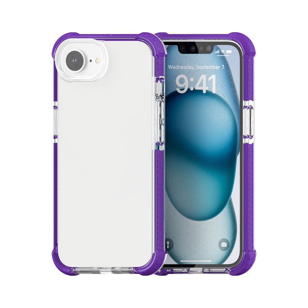 Apple iPhone 16e Acrylic Διάφανη Σκληρή Θήκη Purple