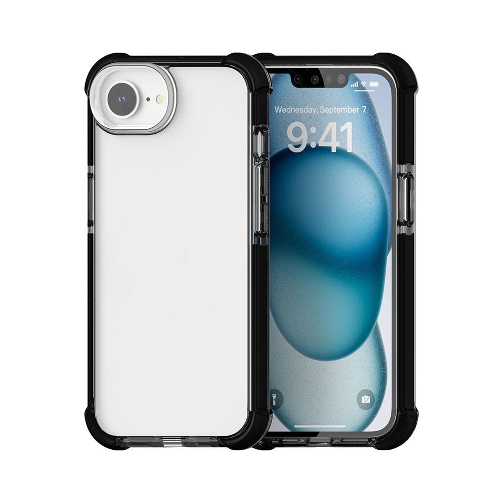 Apple iPhone 16e Acrylic Διάφανη Σκληρή Θήκη Black