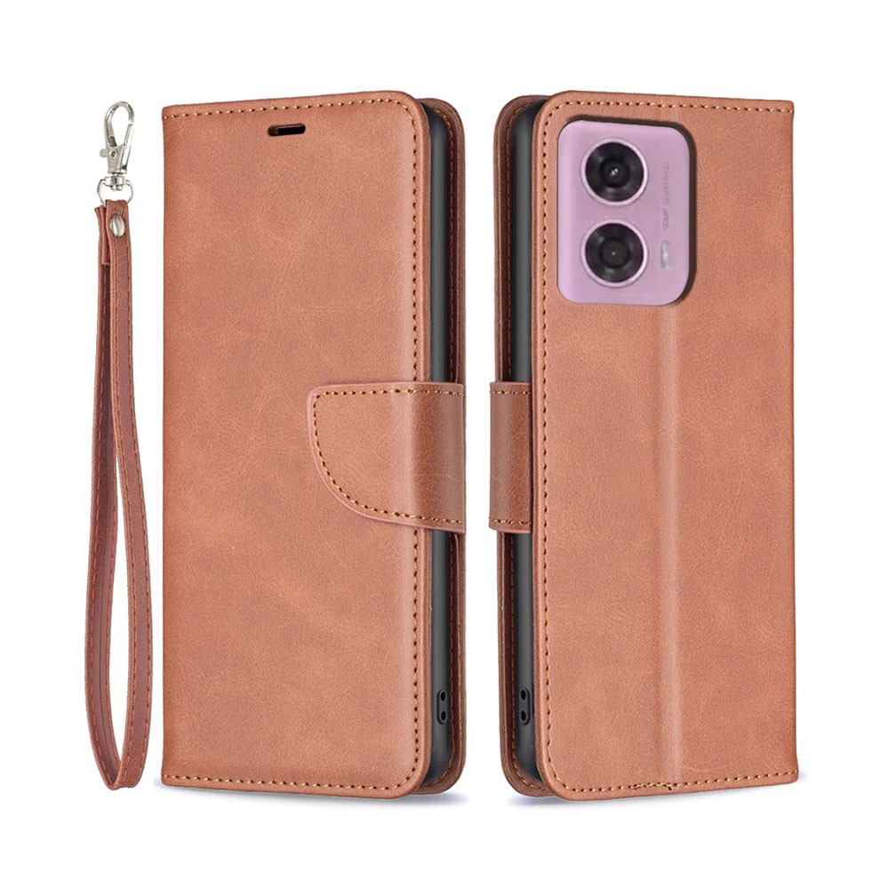 Motorola Moto G34 5G Light Θήκη Πορτοφόλι Brown