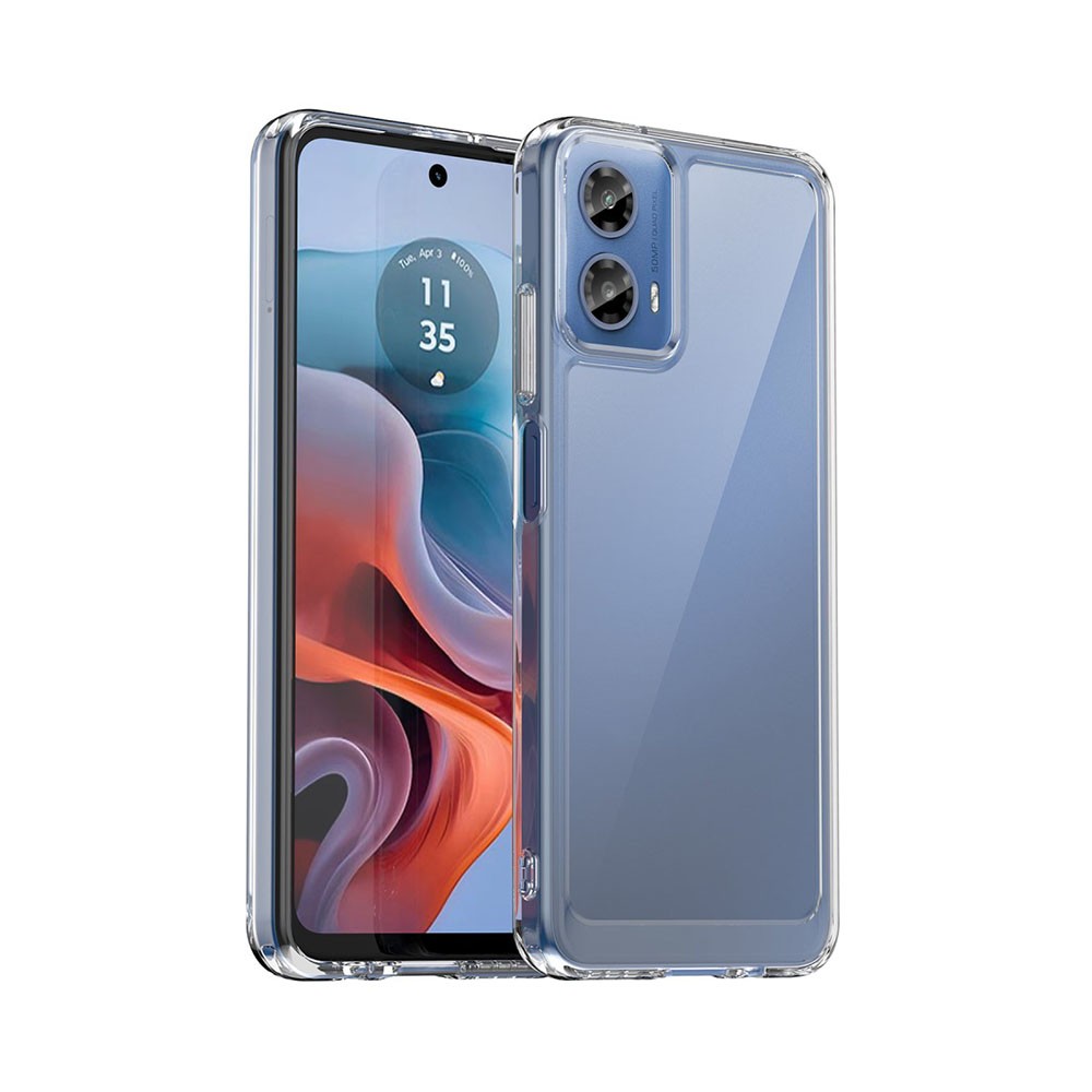 Motorola Moto G34 5G Clear Acrylic Σκληρή Θήκη Σιλικόνης Transparent