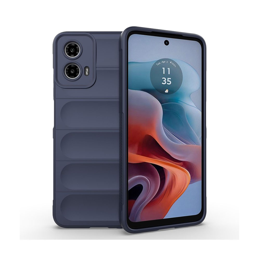Motorola Moto G34 5G Magic Shield Θήκη Σιλικόνης Dark Blue